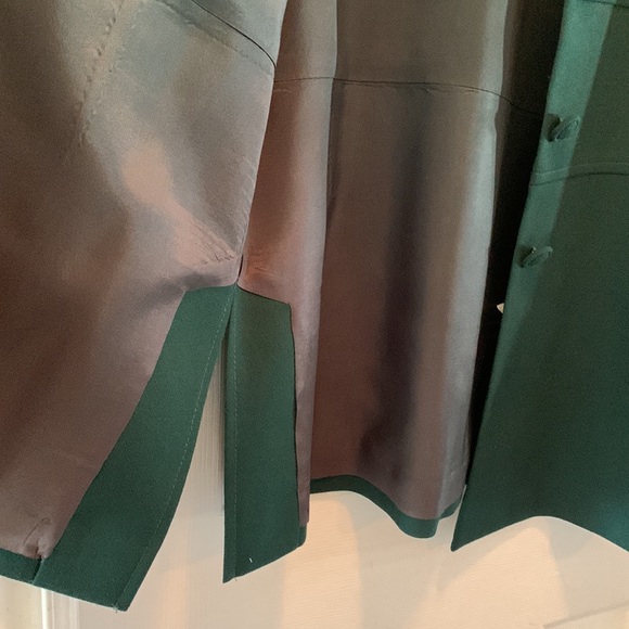 BRAEMAR PETITES by Jeremy Scott 100% wool dark green jacket. - Picture 9 of 14